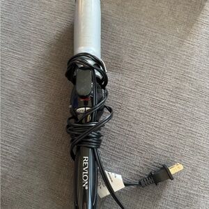 Revlon 3 inch Silver Barrel Curling Iron - Black Handle